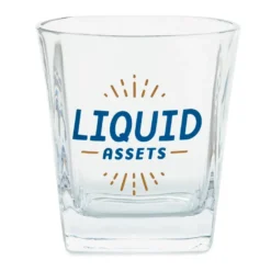 Hallmark Liquid Assets Lowball Glass, 15 Oz.