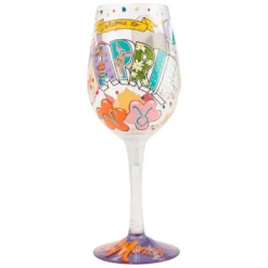 Lolita® April Birthday Month Handpainted Wine Glass, 15 Oz.