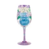 Lolita Best Grandma Ever Handpainted Wine Glass, 15 Oz.