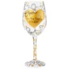 Lolita® Cheers To The Happy Couple Handpainted Wine Glass, 15 Oz.