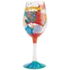 Lolita® July Birthday Month Handpainted Wine Glass, 15 Oz.
