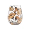 Enesco Lolita Jungle Beauty Handpainted Stemless Wine Glass, 20 Oz.