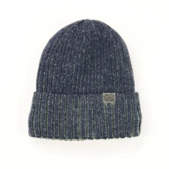 Britt’s Knits Navy Blue Ribbed Knit Men's Beanie Hat