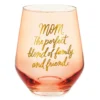 Hallmark Mom, The Perfect Blend Stemless Wine Glass 14 Oz.