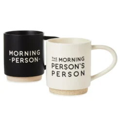 Hallmark Morning Person Stacking Mugs, Set Of 2