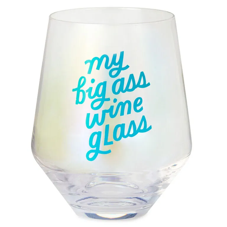Hallmark Jumbo My Big Ass Stemless Wine Glass, 40 Oz. 1 Hallmark Jumbo My Big Ass Stemless Wine Glass, 40 Oz.