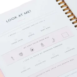 Hallmark My First Year Baby Book For Girl 13 Hallmark My First Year Baby Book For Girl -Hallmark Shop My First Year Pink Baby Book for Girl 1BBA4136 07