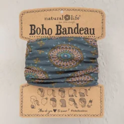 Natural Life Teal/Gold Medallion Boho Bandeau