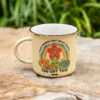 Natural Life Grow Through Ceramic Camp Mug, 16 Oz.