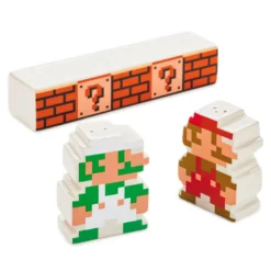 Hallmark Nintendo Super Mario Bros.® Mario And Luigi Salt And Pepper Shakers, Set Of 3 5 Hallmark Nintendo Super Mario Bros.® Mario And Luigi Salt And Pepper Shakers, Set Of 3 -Hallmark Shop Nintendo Super Mario Luigi Salt And Pepper Shaker Set 1NIT1001 03