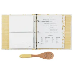 Hallmark Pasta Recipe Organizer Book With Wooden Strainer Spoon 6 Hallmark Pasta Recipe Organizer Book With Wooden Strainer Spoon -Hallmark Shop PastaThemed Recipe Binder With Wood Spoon 1TOG1035 03