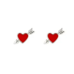 Pura Vida Lovestruck Silver Stud Earrings