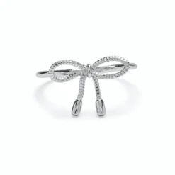 Pura Vida Silver Bow Ring, Size 6