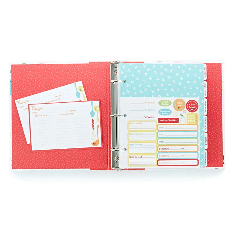 Hallmark Retro Recipe Organizer Binder 2 Hallmark Retro Recipe Organizer Binder - Image 2