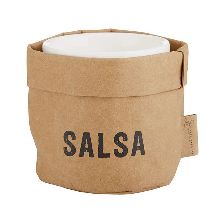 Salsa Ceramic Dish And Washable Paper Holder 1 Salsa Ceramic Dish And Washable Paper Holder