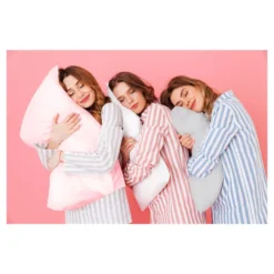 Moonlight Bye Bye Bedhead Satin Pillowcase -Hallmark Shop Silver Satin Pillowcase LLPCML 03