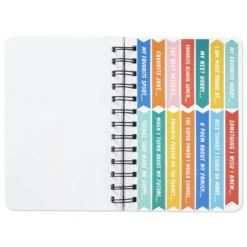 Hallmark Write On! Prompted Journal With Stickers -Hallmark Shop Spiral Notebook With 119 Prompt Stickers 3HWJ2111 04