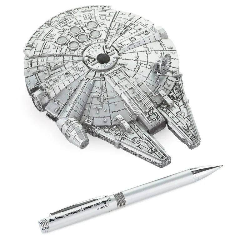 Hallmark Star Wars™ Millennium Falcon™ Desk Accessory With Pen 3 Hallmark Star Wars™ Millennium Falcon™ Desk Accessory With Pen - Image 3