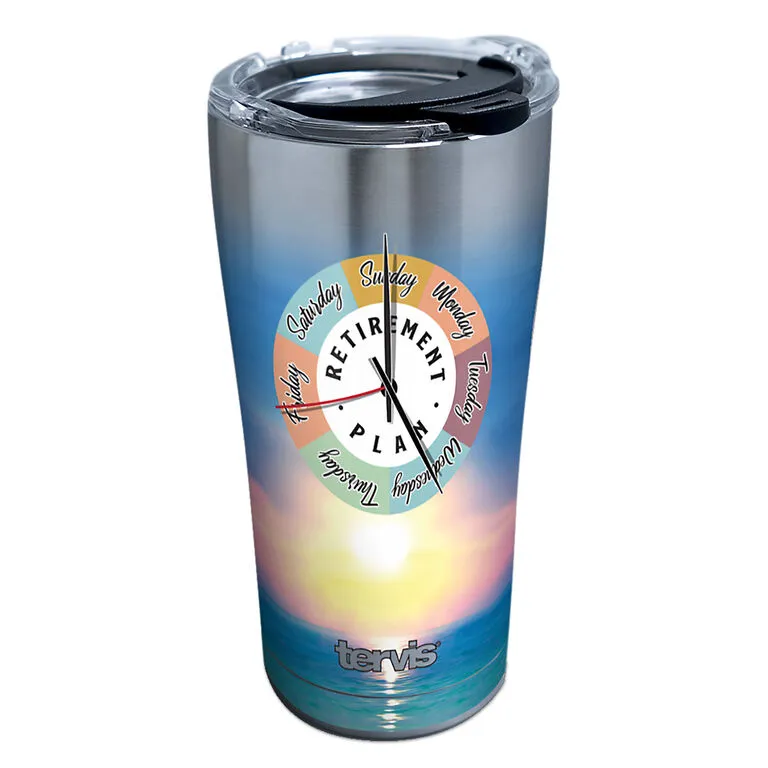 Tervis Retirement Clock Stainless Steel Tumbler, 20 Oz. 1 Tervis Retirement Clock Stainless Steel Tumbler, 20 Oz.