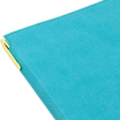 Hallmark Turquoise Faux Leather Notebook With Pen -Hallmark Shop Turquoise Faux Leather Notebook With Pen 1HWJ7041 05