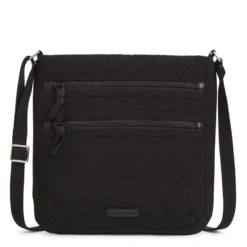 Vera Bradley Triple Zip Hipster In Classic Black