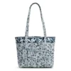 Vera Bradley Small Vera Tote Bag In Perennials Gray