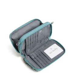 Vera Bradley RFID All-in One Crossbody Purse In Sunlit Garden Sage -Hallmark Shop Vera Bradley Green Floral Pattern Crossbody Purse 2845516046 03