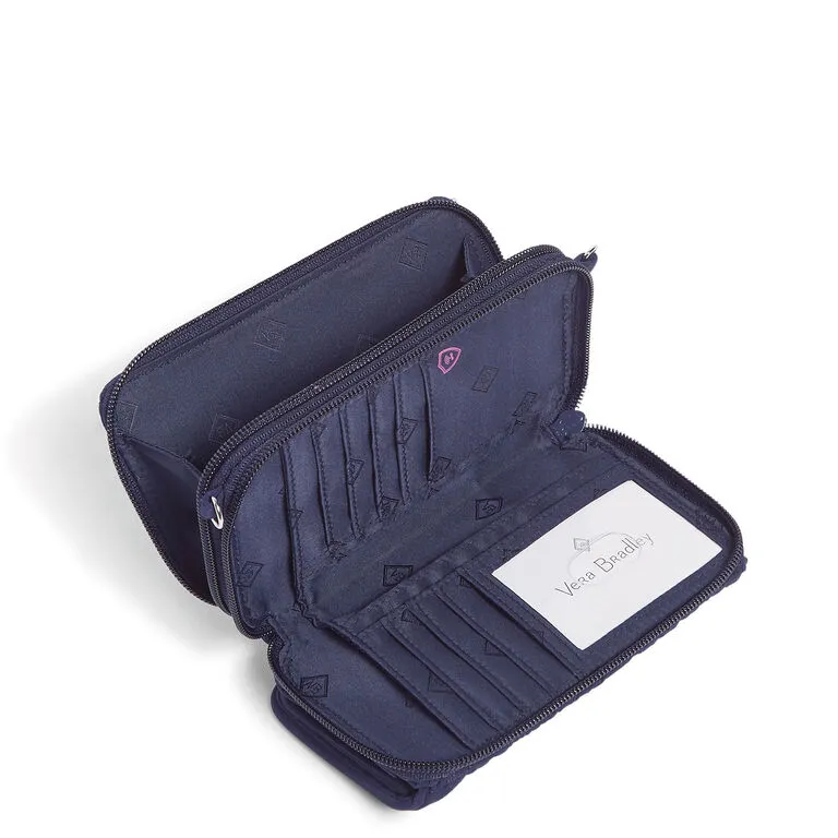 Vera Bradley RFID All-in-One Crossbody In Classic Navy 3 Vera Bradley RFID All-in-One Crossbody In Classic Navy - Image 3