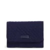 Vera Bradley RFID Riley Compact Wallet In Classic Navy