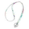 Vera Bradley Lanyard In Pastel Plaid