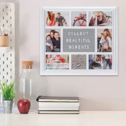 Malden Photo Collage Letterboard White Picture Frame, 18.5x16.5 -Hallmark Shop White Photo Collage Letterboard Picture Frame 918608 03