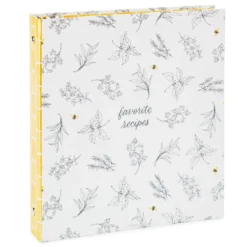 Hallmark Yellow Honeycomb Recipe Organizer Book