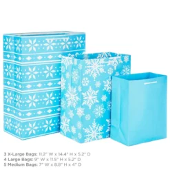 Hallmark Assorted Sizes And Designs 12-Pack Christmas Gift Bags 8 Hallmark Assorted Sizes And Designs 12-Pack Christmas Gift Bags -Hallmark Shop 12 Assorted Sizes and Designs Christmas Gift Bags 5XGB1408 03