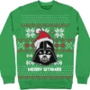 Star Wars Merry Sithmas Darth Vader Green Ugly Christmas Sweatshirt