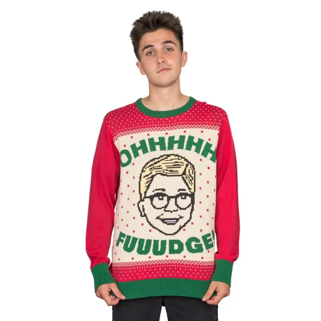 A Christmas Story OHHHH FUUUDGE! Ralphie Ugly Christmas Sweater 1 A Christmas Story OHHHH FUUUDGE! Ralphie Ugly Christmas Sweater