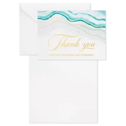 Hallmark Abstract Waves Boxed Blank Sympathy Thank-You Notes, Pack Of 20 8 Hallmark Abstract Waves Boxed Blank Sympathy Thank-You Notes, Pack Of 20 -Hallmark Shop Abstract Waves Boxed Blank Sympathy ThankYou Notes 5STZ1101 03