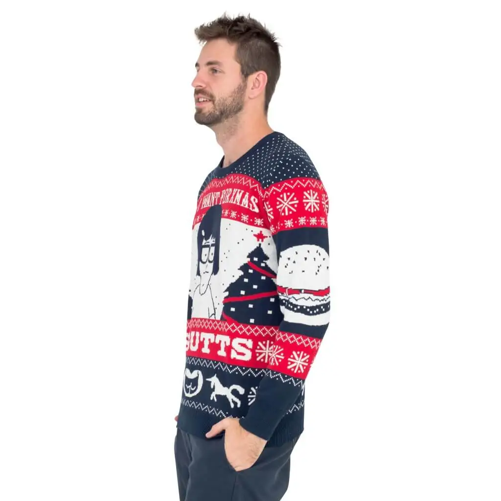 All I Want For Xmas Is Butts - Tina From Bob's Burgers Ugly Christmas Sweater 2 All I Want For Xmas Is Butts - Tina From Bob's Burgers Ugly Christmas Sweater - Image 2