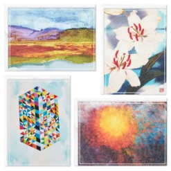 Hallmark ArtLifting Nature And Abstracts Blank Note Cards Assortment, Box Of 24 -Hallmark Shop ArtLifting Nature Art Assorted Boxed Blank Cards 3SOM1334 03