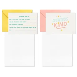 Hallmark Little World Changers™ Assorted Blank Note Cards In Caddy, Pack Of 24 10 Hallmark Little World Changers™ Assorted Blank Note Cards In Caddy, Pack Of 24 -Hallmark Shop Assorted Kids Blank Note Cards in Caddy 3SOM1188 04