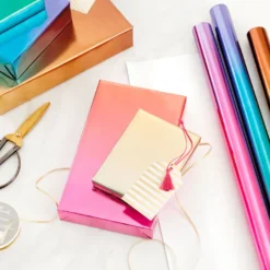 Hallmark Assorted Ombré Foil 3-Pack Wrapping Paper, 60 Sq. Ft Total -Hallmark Shop Assorted Ombr Foil Wrapping Paper 5EWR2655 03