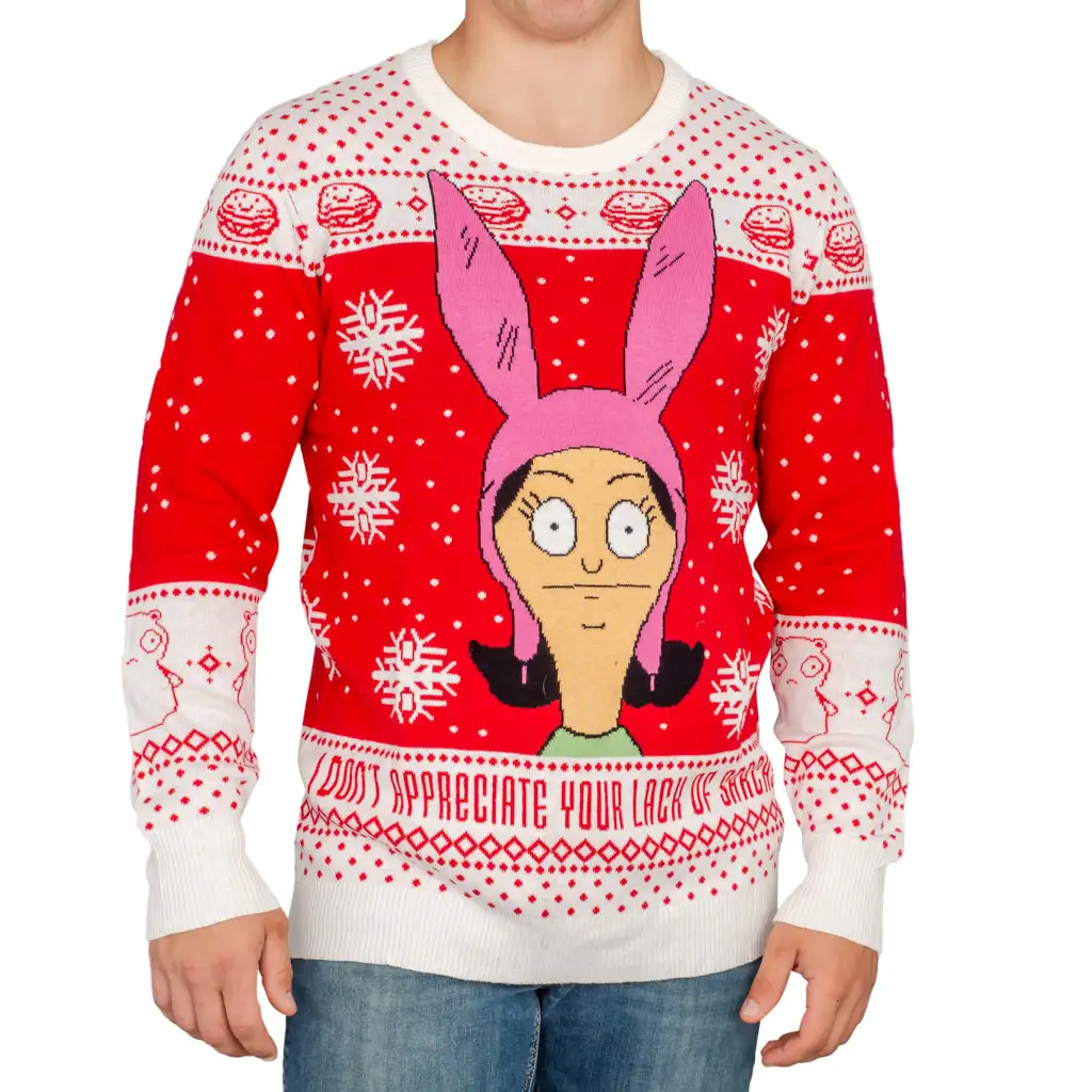 Bobs Burgers Louise Appreciate Your Lack Of Sarcasm Ugly Christmas Sweater 3 Bobs Burgers Louise Appreciate Your Lack Of Sarcasm Ugly Christmas Sweater - Image 3
