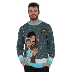 Baby Jesus Family Selfie Ugly Christmas Sweater