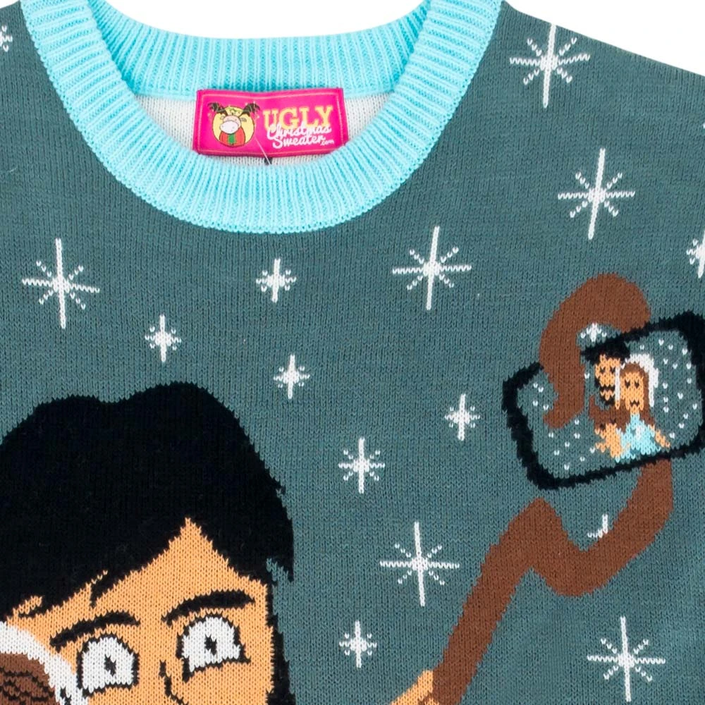 Baby Jesus Family Selfie Ugly Christmas Sweater 2 Baby Jesus Family Selfie Ugly Christmas Sweater - Image 2
