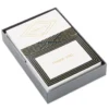 Hallmark Black And Gold Bulk Blank Thank-You Notes, Pack Of 50