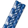 Hallmark Blue And White 3-Pack Holiday Wrapping Paper Assortment, 120 Sq. Ft.