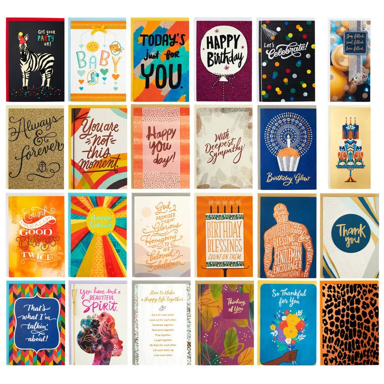 Hallmark Assorted Mahogany All-Occasion Greeting Cards In Green Watercolor Organizer, Box Of 24 2 Hallmark Assorted Mahogany All-Occasion Greeting Cards In Green Watercolor Organizer, Box Of 24 - Image 2