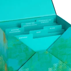 Hallmark Assorted Mahogany All-Occasion Greeting Cards In Green Watercolor Organizer, Box Of 24 10 Hallmark Assorted Mahogany All-Occasion Greeting Cards In Green Watercolor Organizer, Box Of 24 -Hallmark Shop Bulk Pack Assorted Mahogany Cards in Storage Box 5EBN1044 05