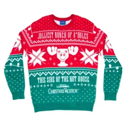 Christmas Vacation Jolliest Bunch Of A*Holes Red And Green Ugly Christmas Sweater 9 Christmas Vacation Jolliest Bunch Of A*Holes Red And Green Ugly Christmas Sweater -Hallmark Shop CO0RH8 8