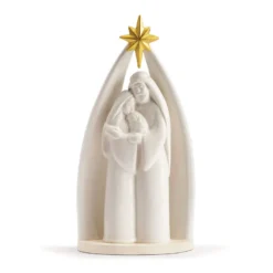 Ceramic Holy Family Figurine, 10"