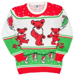 Classic Grateful Dead Dancing Bears Ugly Christmas Sweater 7 Classic Grateful Dead Dancing Bears Ugly Christmas Sweater -Hallmark Shop ClassicGratefulDeadDancingBearsUglyChristmasSweater GDSM2659TV GratefullDeadBear 22 scaled